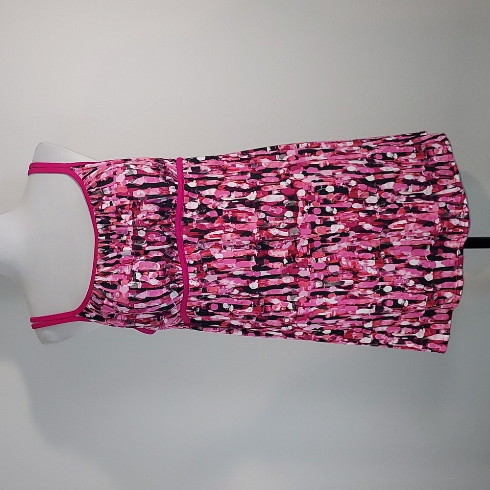 Catalina Pink Black White Patterned One-Piece Swimsuit Size XL (16/18)